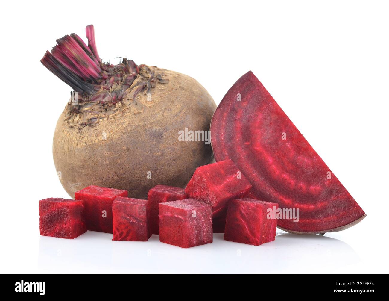 Set of Beetroot isolated on white background Stock Photo - Alamy