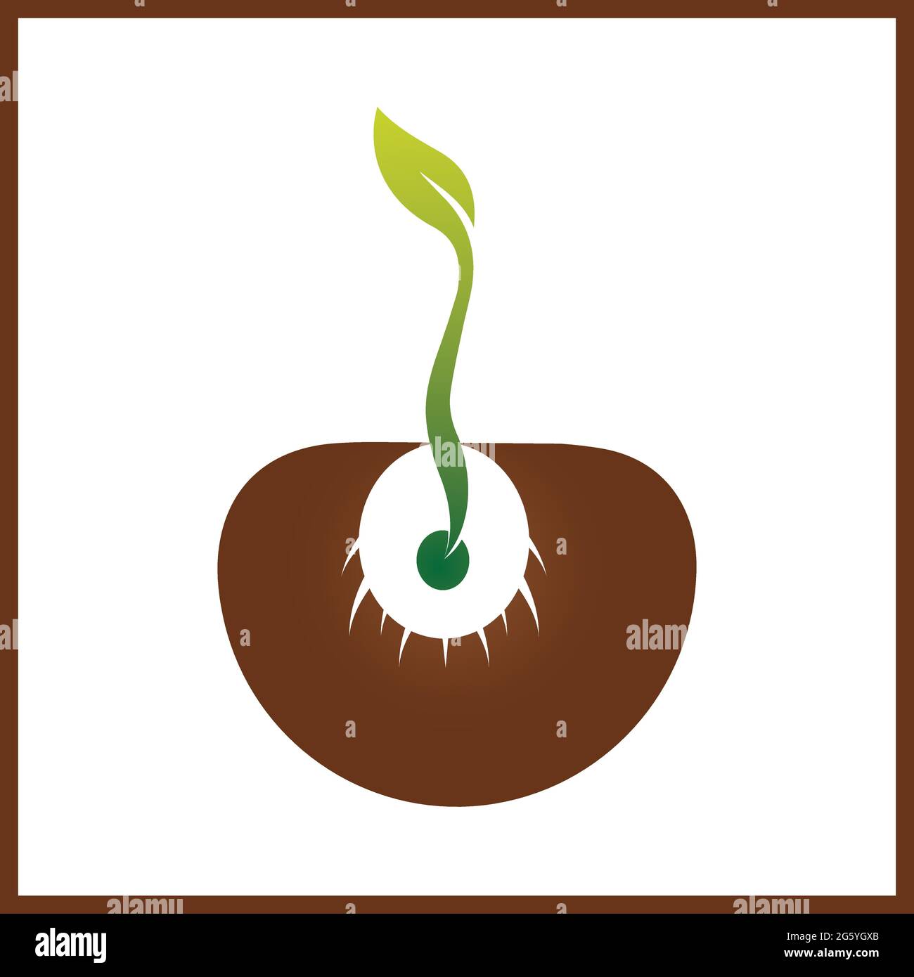 Seedling logos hi-res stock photography and images - Alamy