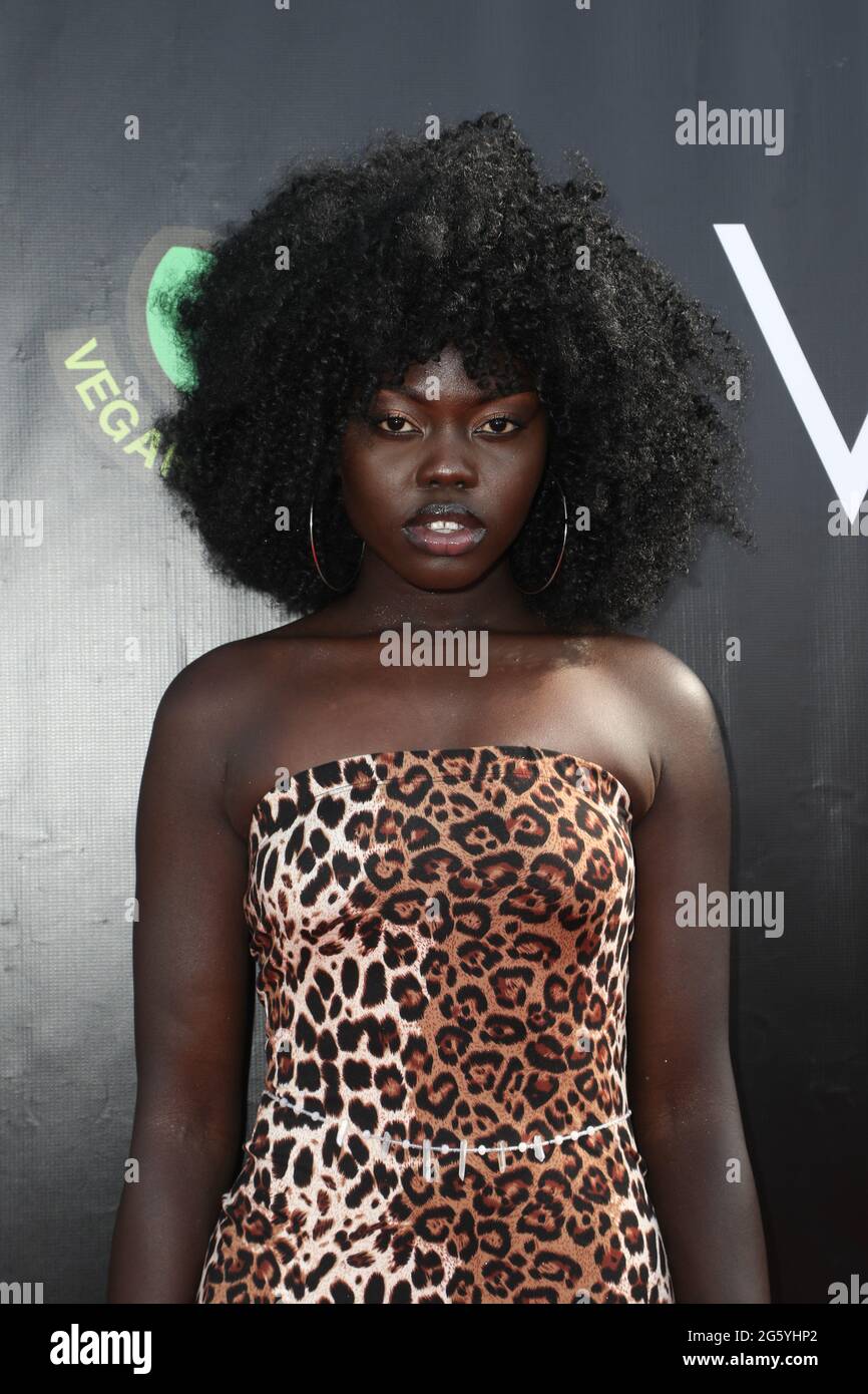 Costa Mesa, California, USA. 29th June, 2021. Model Odie Oballa