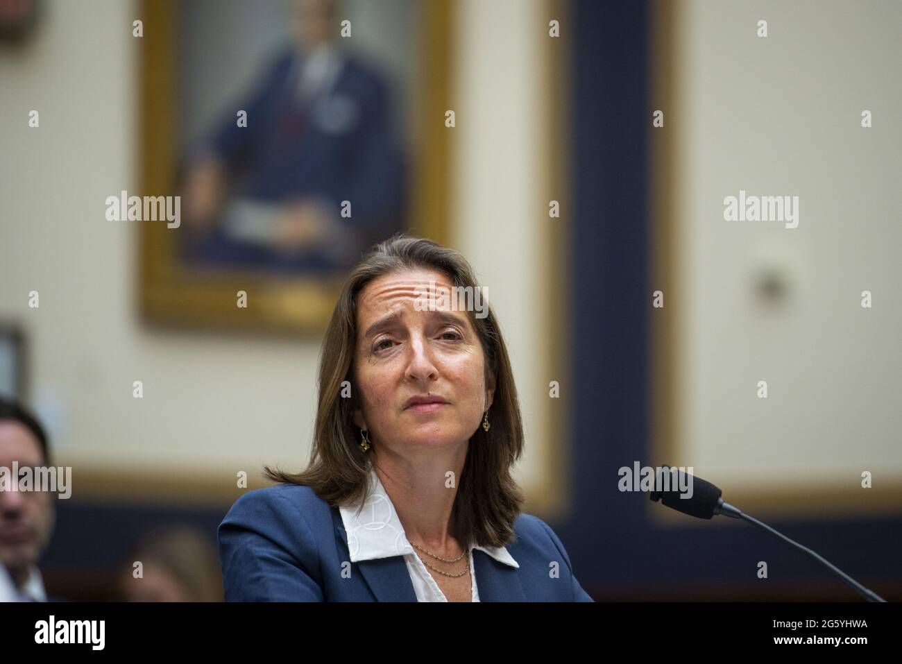 Lynn Oberlander of Counsel, Ballard Spahr LLP, appears before a House Committee on the Judiciary hearing 'Secrecy Orders and Prosecuting Leaks: Potential Legislative Responses to Deter Prosecutorial Abuse of Power' in the Rayburn House Office Building in Washington, DC, USA, Wednesday, June 30, 2021. Photo by Rod Lamkey/CNP/ABACAPRESS.COM Stock Photo