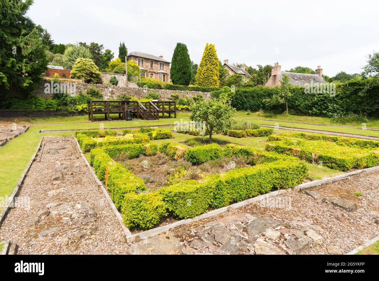 Greyfriars Garden in Jedburgh, Scotland, UK Stock Photo Alamy