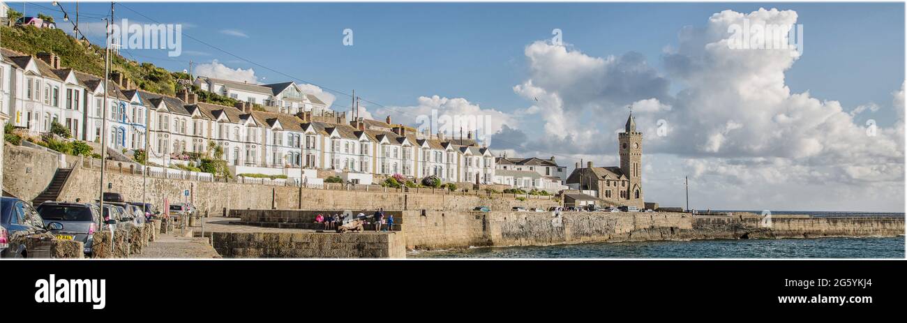 Harbour of Porthleven in Cornwall, UK Stock Photo