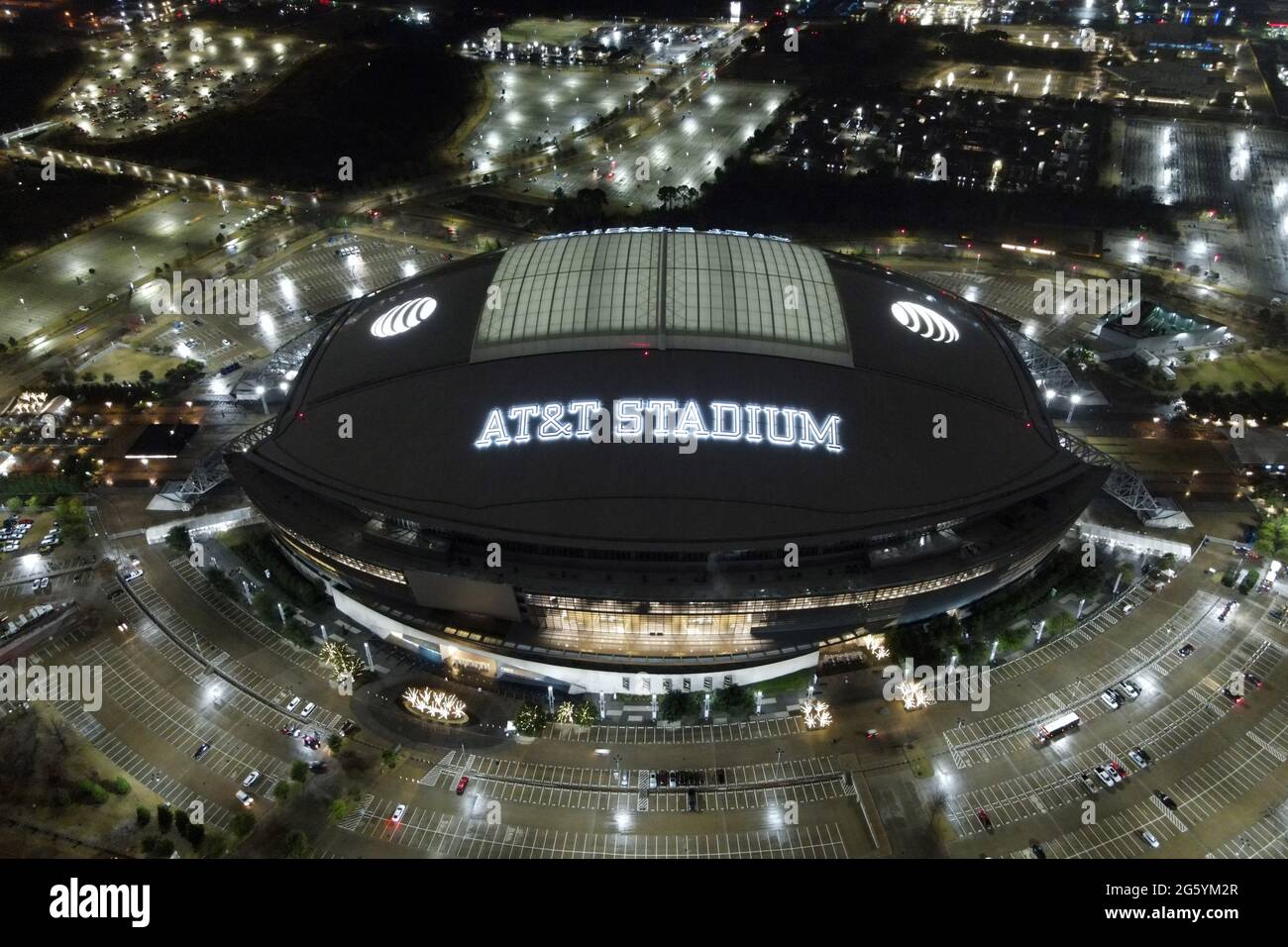 ATT Stadium, Arlington, view from above, aero view, NFL, modern