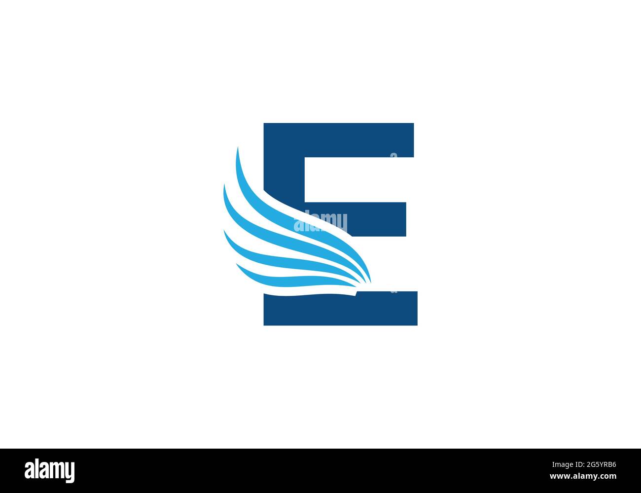 Initial E Letter Logo With Creative Modern Business Typography Vector ...