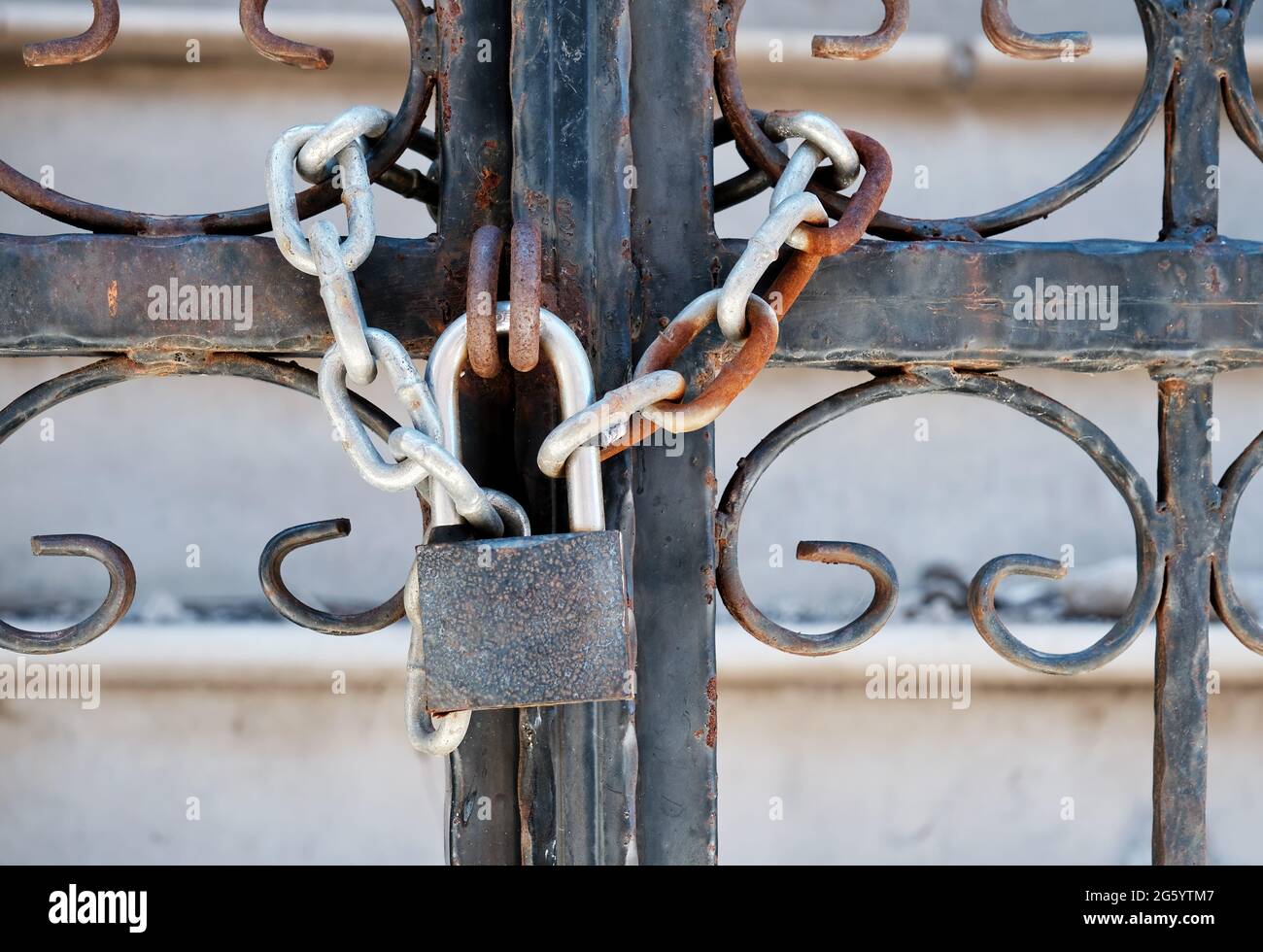 rusting of iron gate
