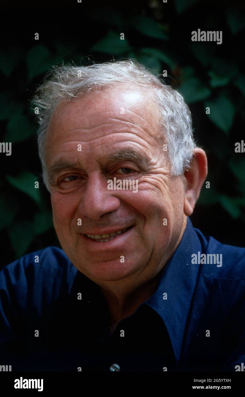 Yehuda Amichai, geboren als Ludwig Pfeuffer, deutsch-israelischer Lyriker, Portrait 1990. Yehuda Amichai, born as Ludwig Pfeuffer, German-Israeli Lyric poet, portrait 1990. Stock Photo