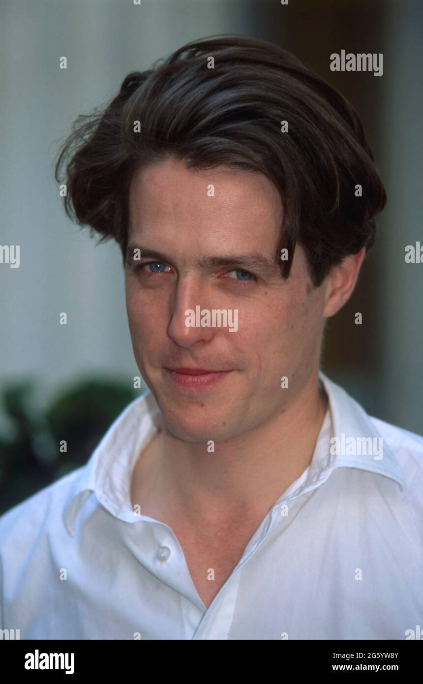 Hugh Grant, britischer Schauspieler, Portrait 1994. Hugh Grant, British actor, portrait 1994. Stock Photo