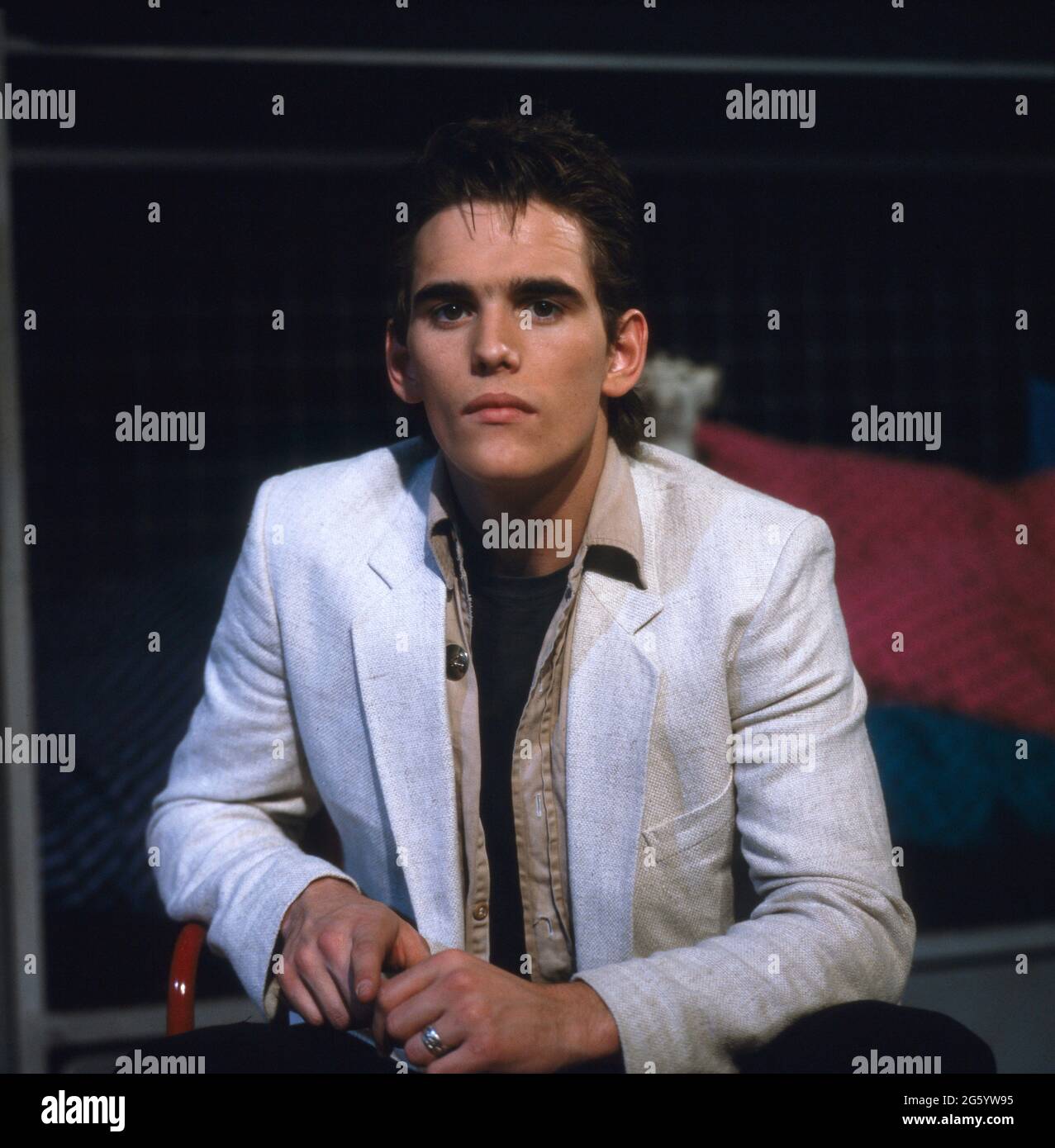 Matt Dillon, amerikanischer Schauspieler, Portrait 1983. Matt Dillon,  American actor, portrait 1983 Stock Photo - Alamy