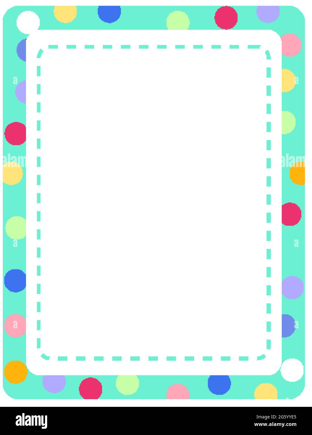 Empty colourful frame banner template illustration Stock Vector Image ...