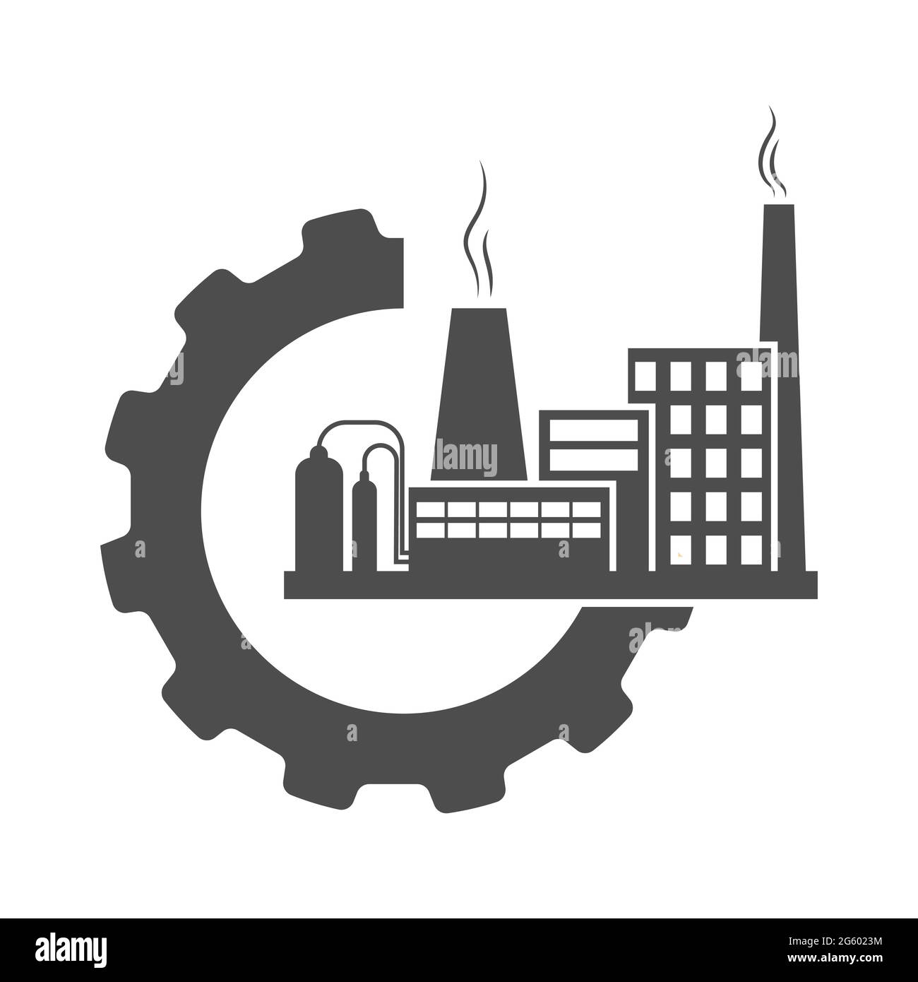 Industrial icon. A simple vector icon for websites and web applications.  Flat style Stock Vector Image & Art - Alamy