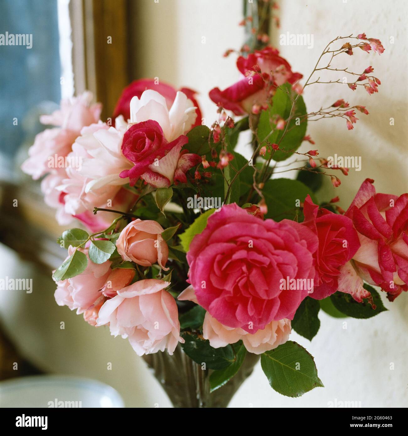 Pink flower arrangement Stock Photo Alamy