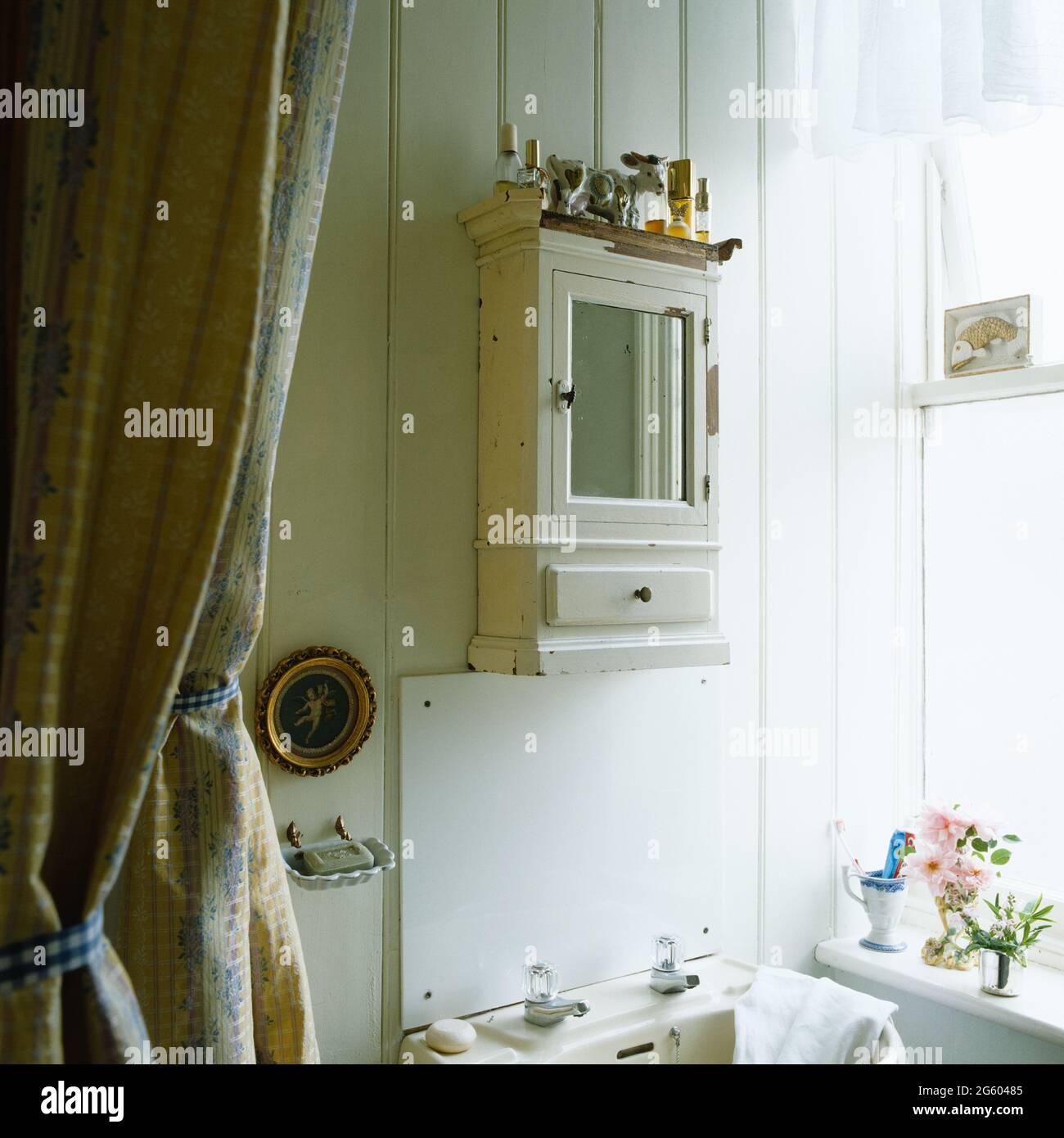 Bathroom in country style bathroom Stock Photo Alamy