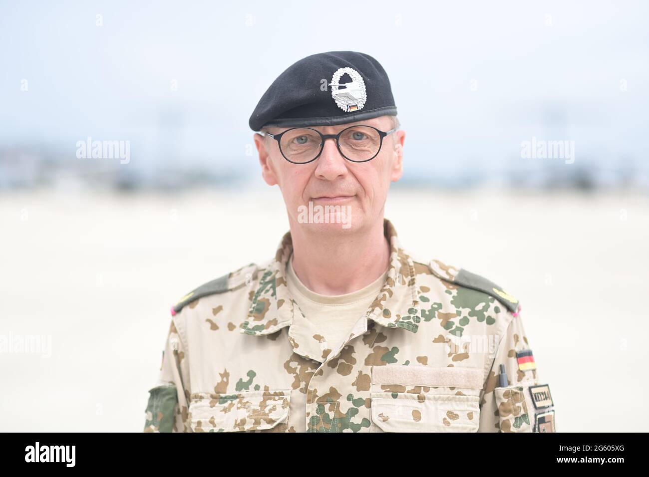 Wunstorf, Germany. 30th June, 2021. Brigadier General Ansgar Meyer, the  last commander of the Bundeswehr in Afghanistan. The last soldiers of the  German Afghanistan mission have arrived at the air base in