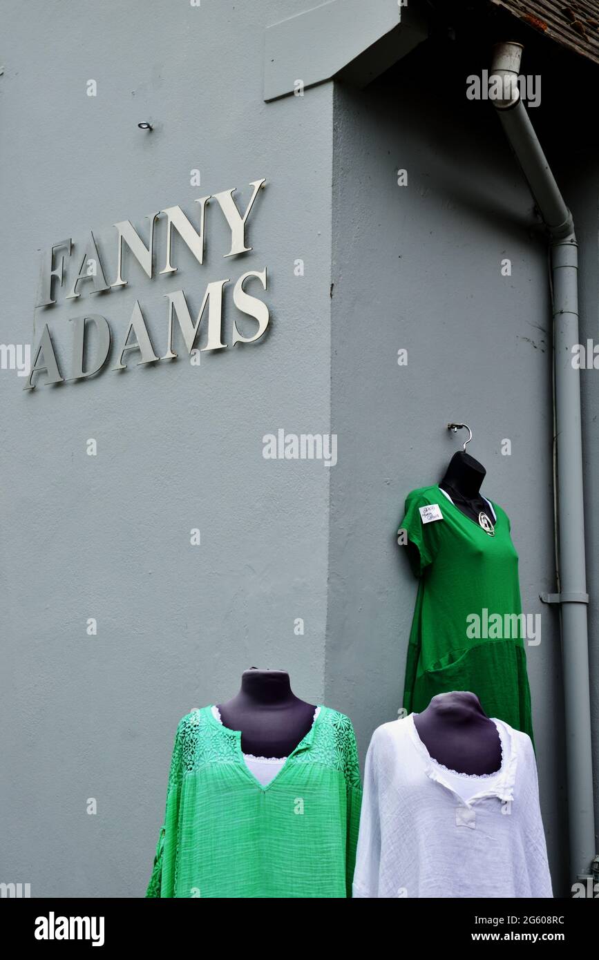 Ladies' clothes shop in Arundel, West Sussex Stock Photo