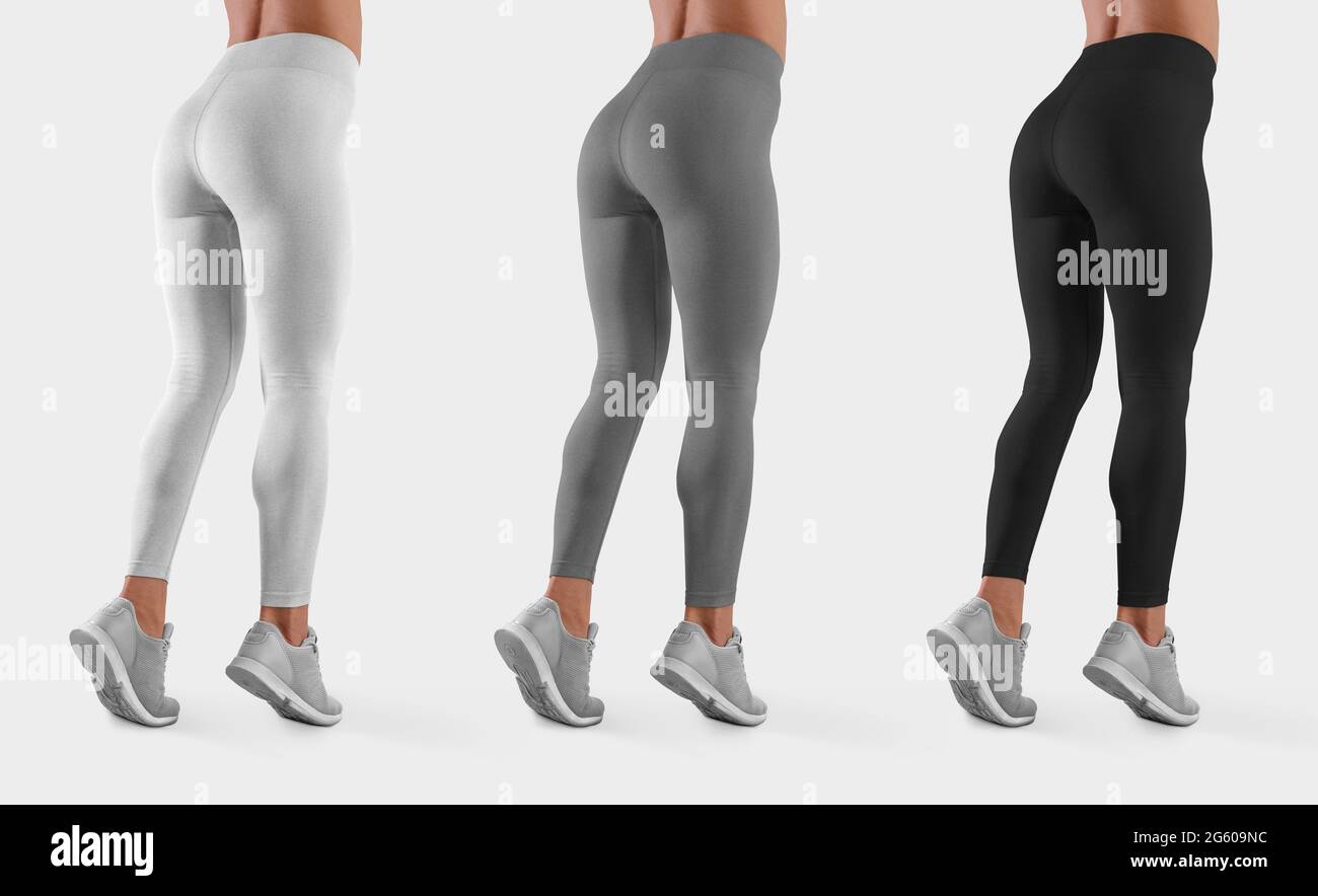 Sporty athletic girl in leggings, rear view. Generative AI 24033253 Stock  Photo at Vecteezy