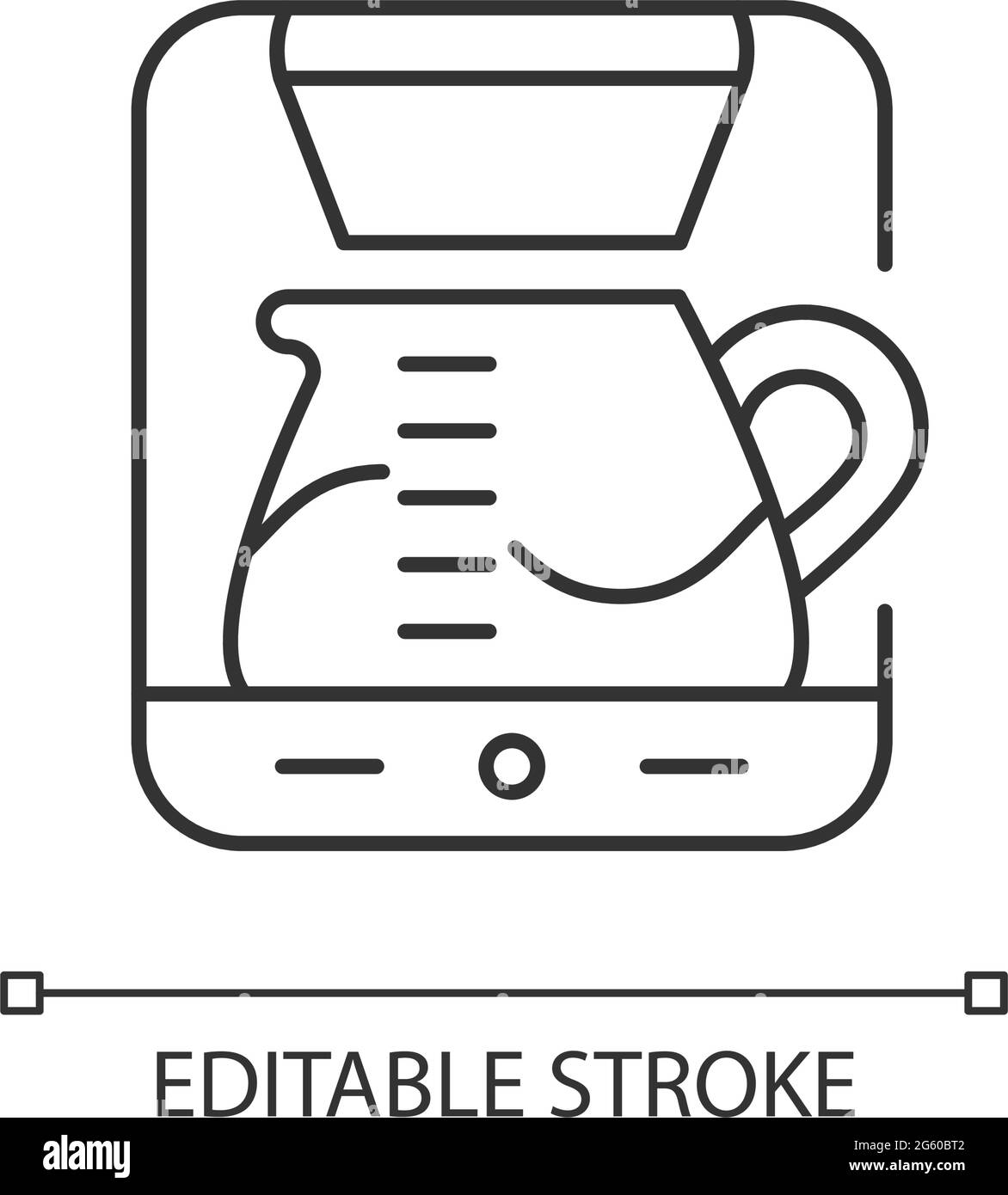 Drip machine linear icon Stock Vector Image & Art - Alamy