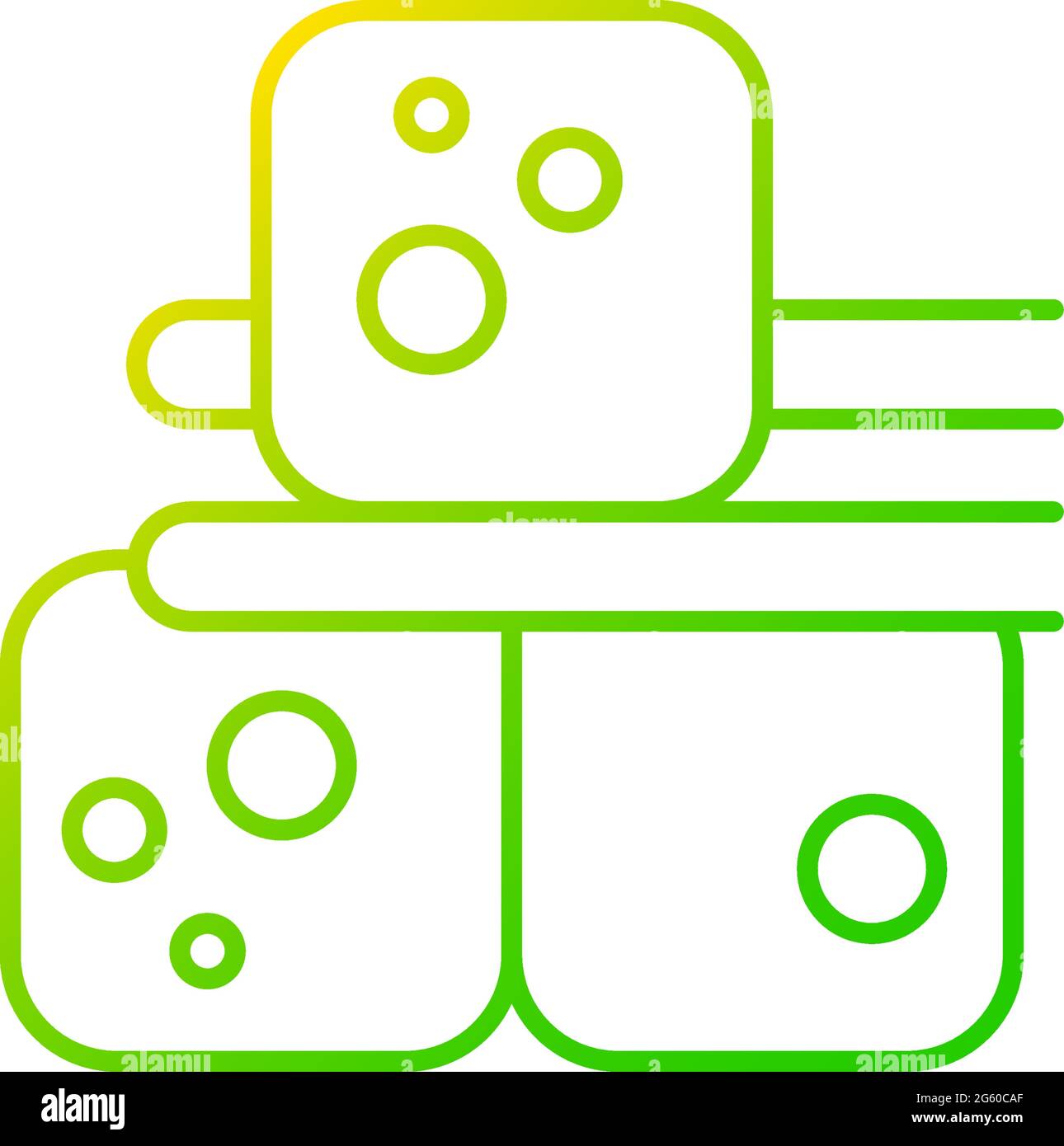 Tofu gradient linear vector icon Stock Vector Image & Art - Alamy