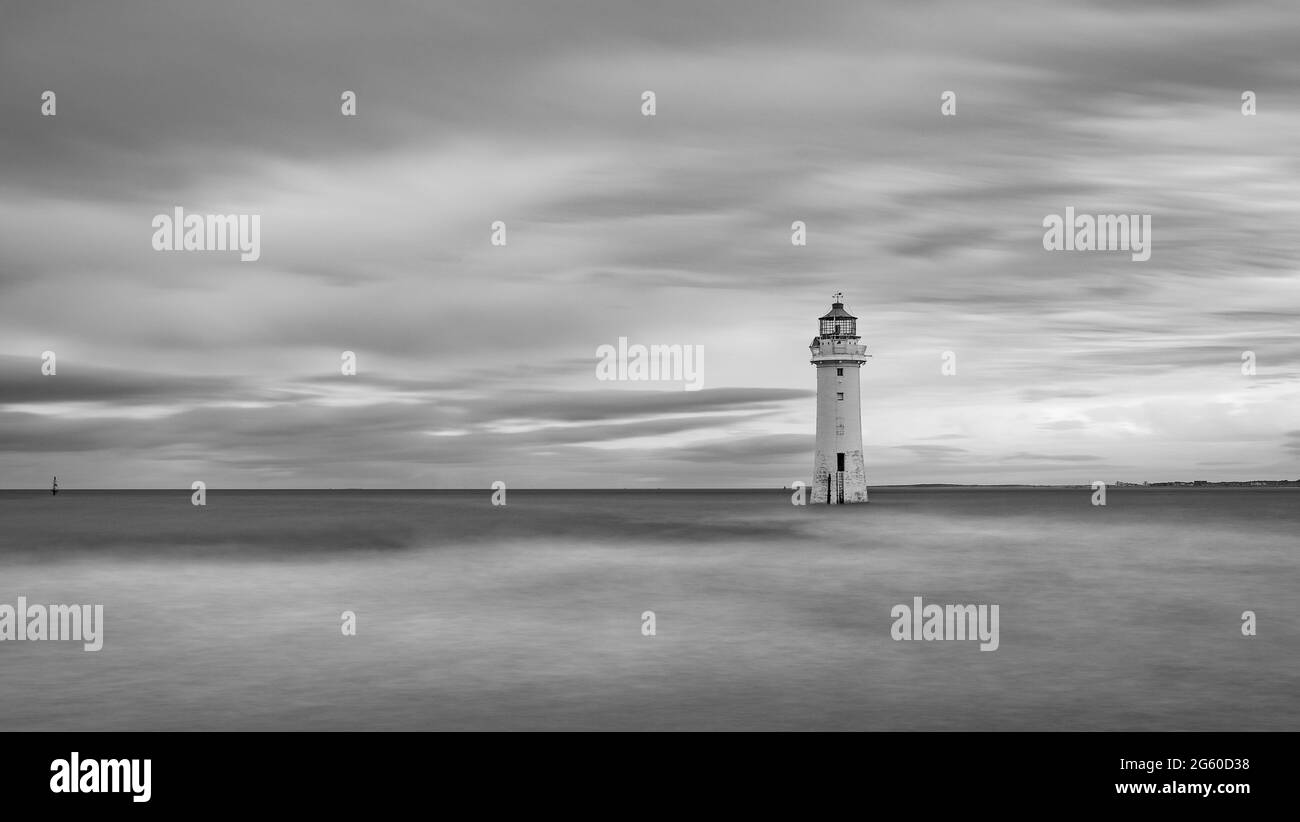 New Brighton Lighthouse Stock Photo