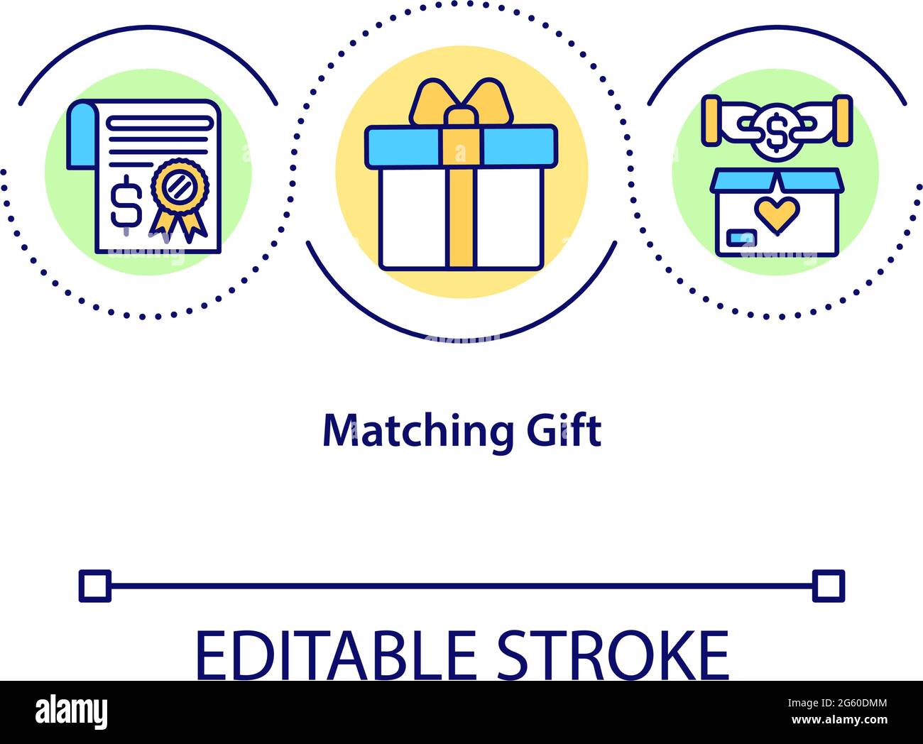 Matching gift concept icon Stock Vector Image & Art - Alamy