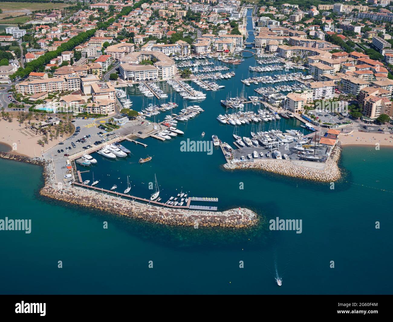 Port frejus aerial view hi-res stock photography and images - Alamy