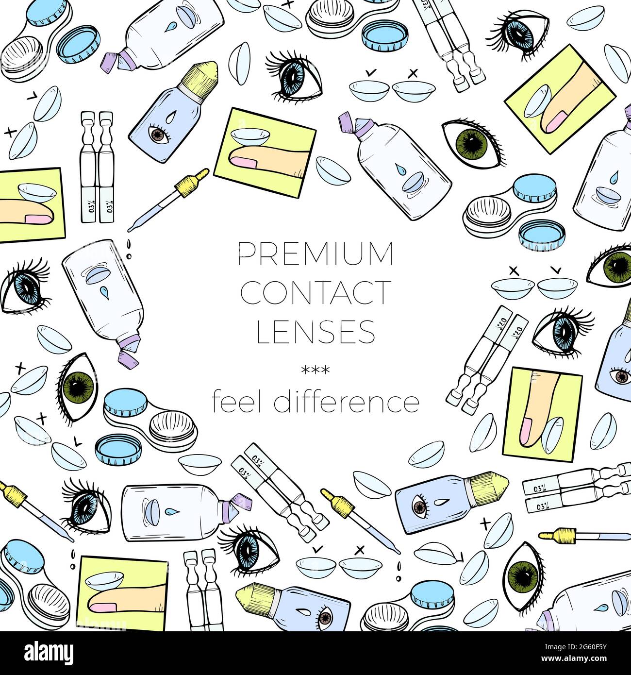 https://c8.alamy.com/comp/2G60F5Y/contact-lenses-banner-for-ophthalmology-clinic-or-lenses-shop-advertising-vector-design-template-with-cartoon-eyes-lenses-and-health-care-products-2G60F5Y.jpg