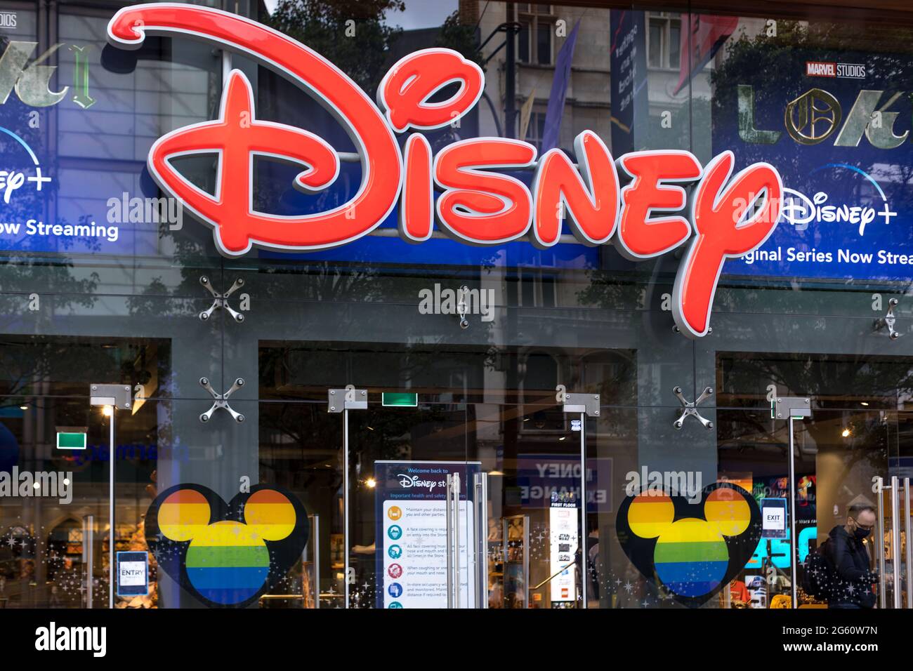London Uk 23rd June 21 Disney Store Windows Seen Decorated With Rainbow Colors At The Oxford Circus In London June Is Traditionally Pride Month In The Uk In Celebration Of The Pride Movement