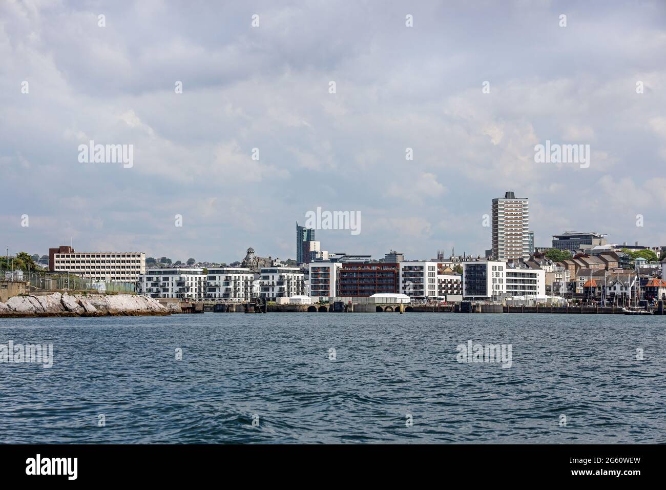 New housing at Millbay Docks in Plymouth. At West Hoe and just a short