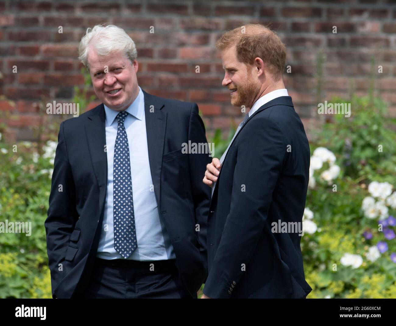 Prince charles prince william in the garden of kensington palace hires