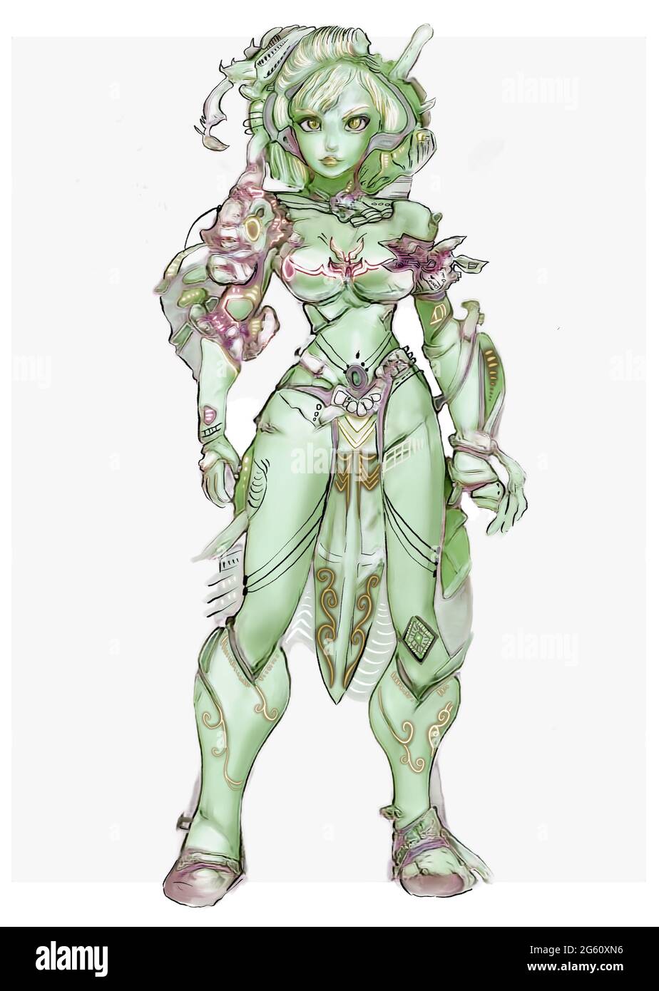 a science fiction manga character Stock Photo Alamy