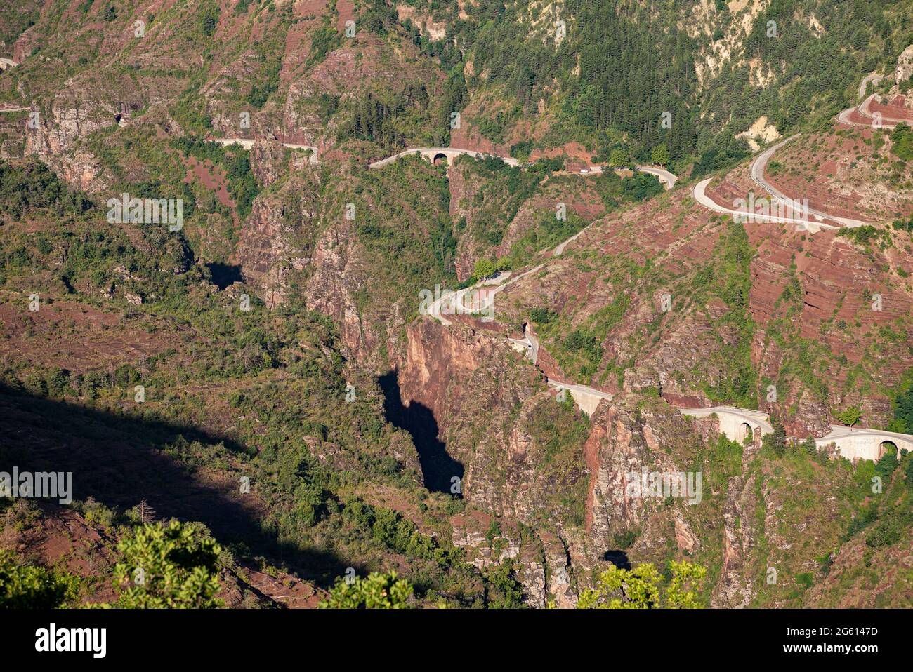 France, Alpes maritimes, Mercantour mountain range, Var high valley, Guillaumes, Daluis Gorges Nature Reserve Stock Photo