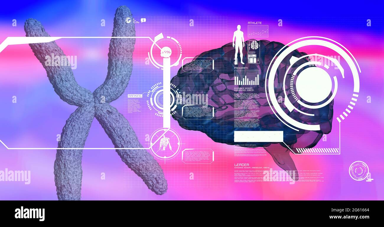 Digital interface with medical data processing over human brain against ...