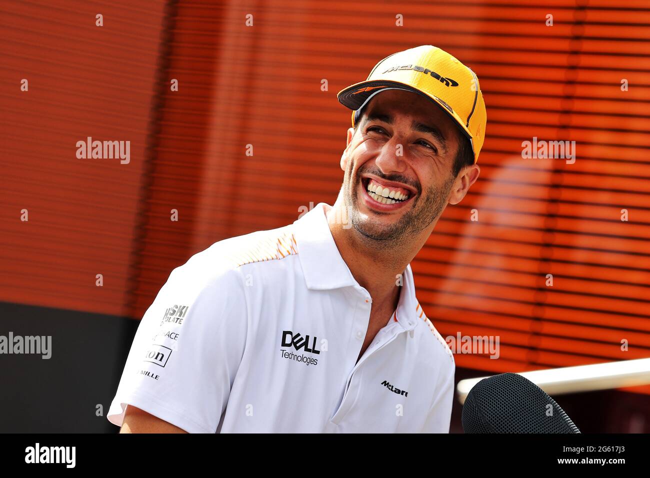 Daniel Ricciardo (AUS) McLaren. Austrian Grand Prix, Thursday 1st July 2021. Spielberg, Austria. Stock Photo