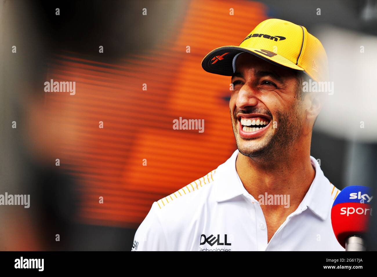 Daniel Ricciardo (AUS) McLaren. Austrian Grand Prix, Thursday 1st July 2021. Spielberg, Austria. Stock Photo
