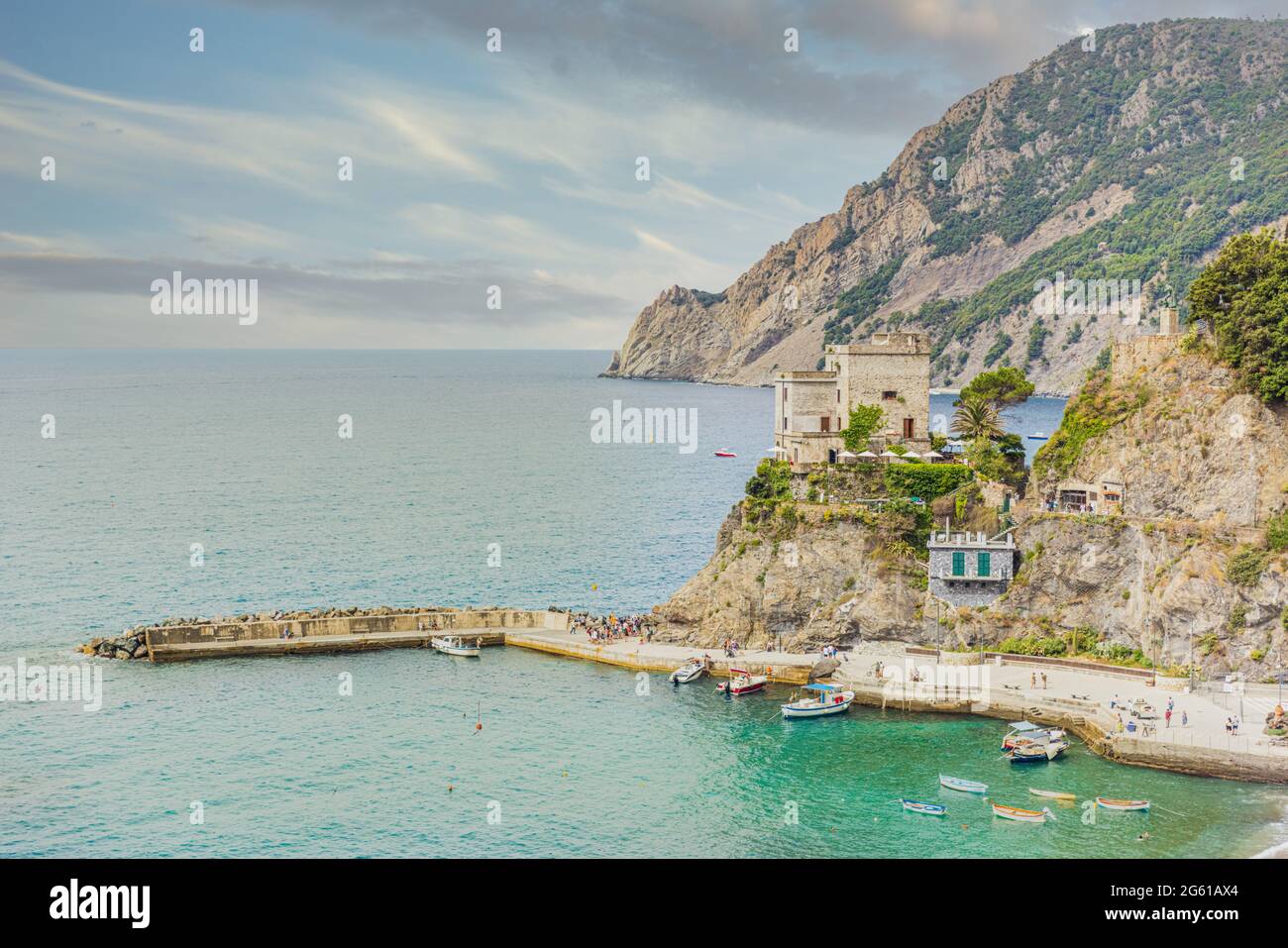 Monterosso - Cinque terre, pictorial Italian riviera Stock Photo