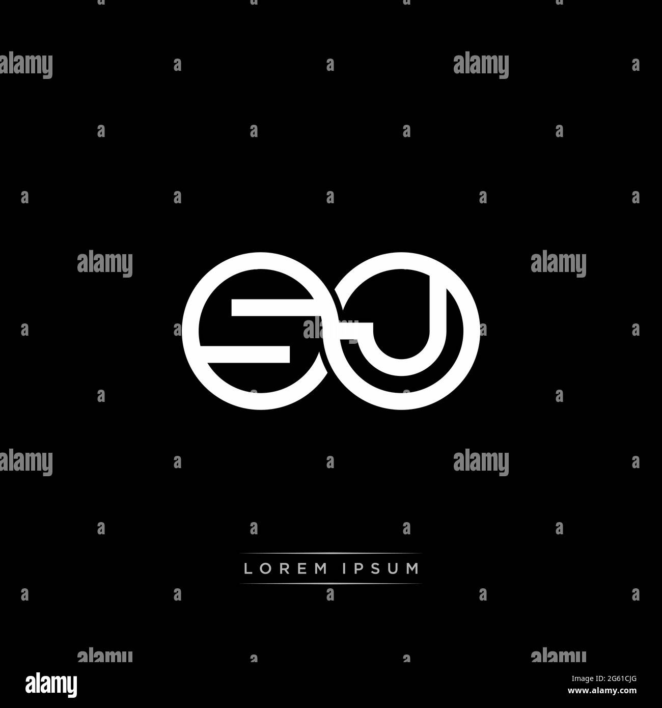 initial letter linked circle capital monogram logo modern template gold ...