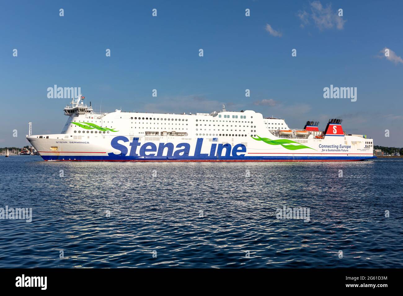 Stena Line ferry STENA GERMANICA in the Kiel Fjord Stock Photo