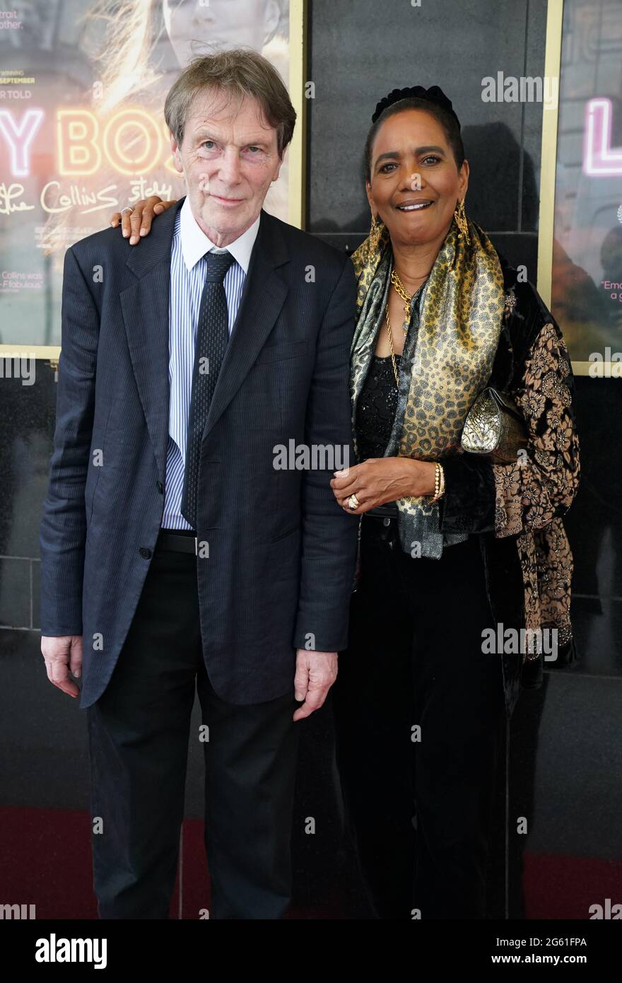 Brother Bill Collins and Hazel Collins arriving for the UK