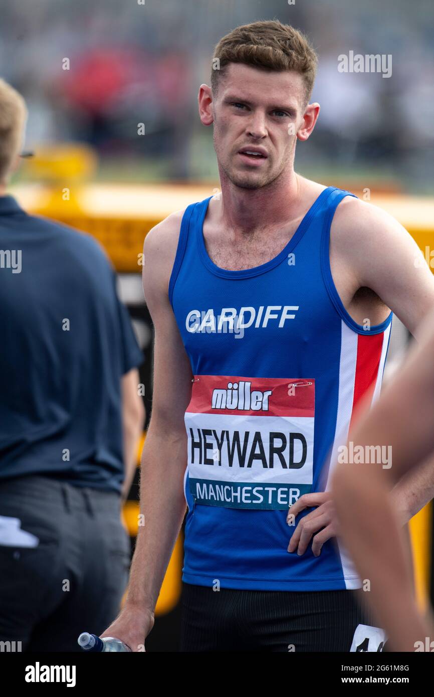 MANCHESTER ENGLAND 25/27 JUN 21 Jake Heyward competing 1500m final