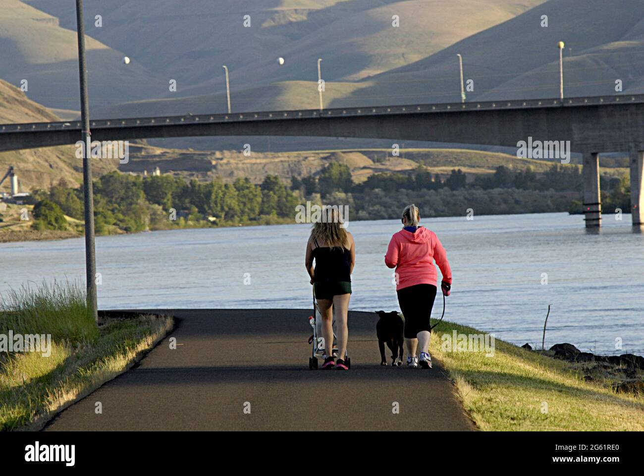 LEWISTON/IDAHO /USA Concret Canyob bridge over