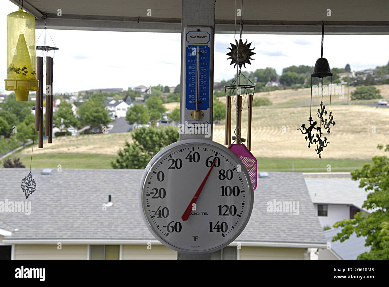 LEWISTON/IDAHO /USA Climate and weather 61 F Fehrenheit at terometer