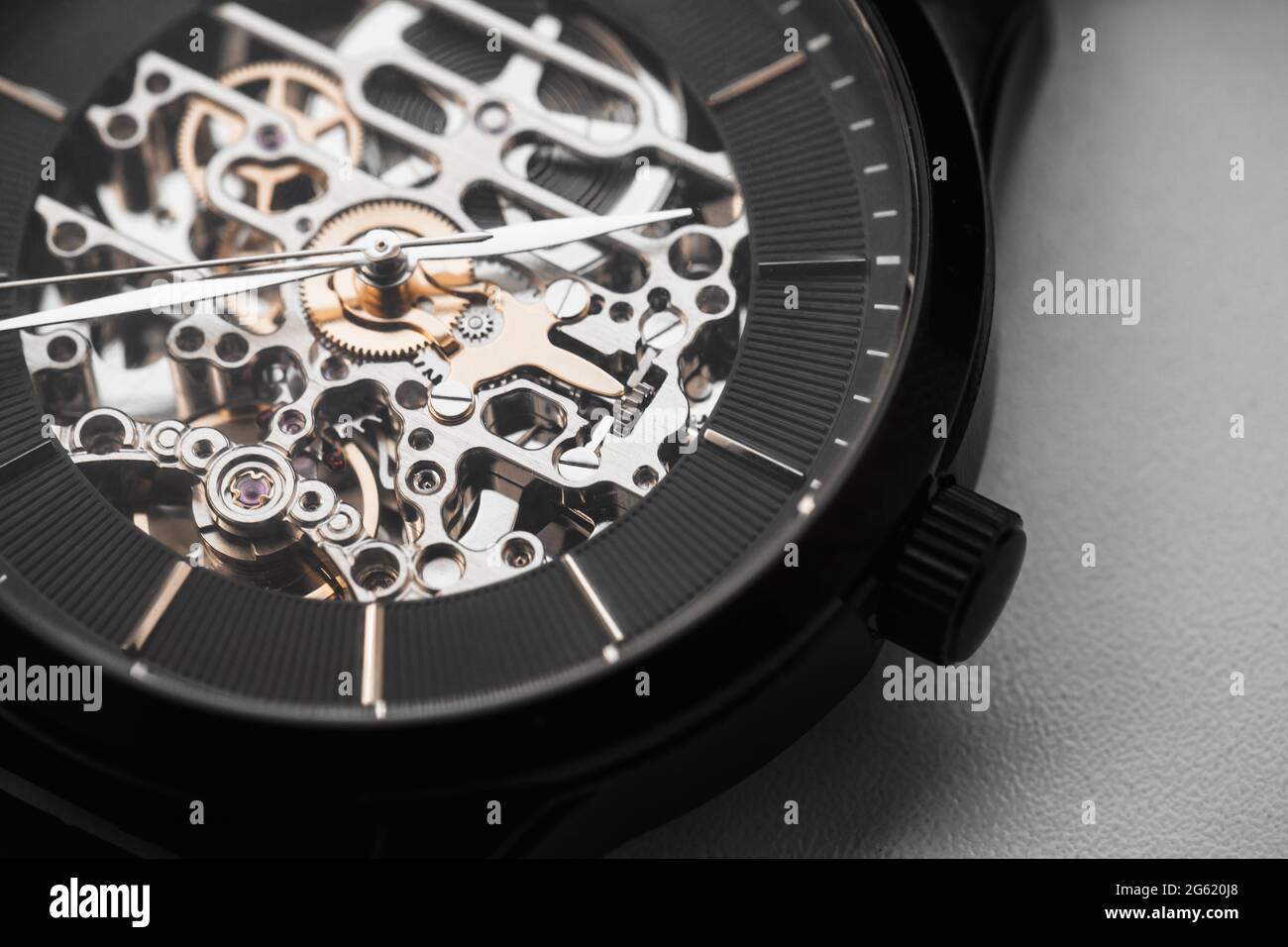 Skeleton watch shop face