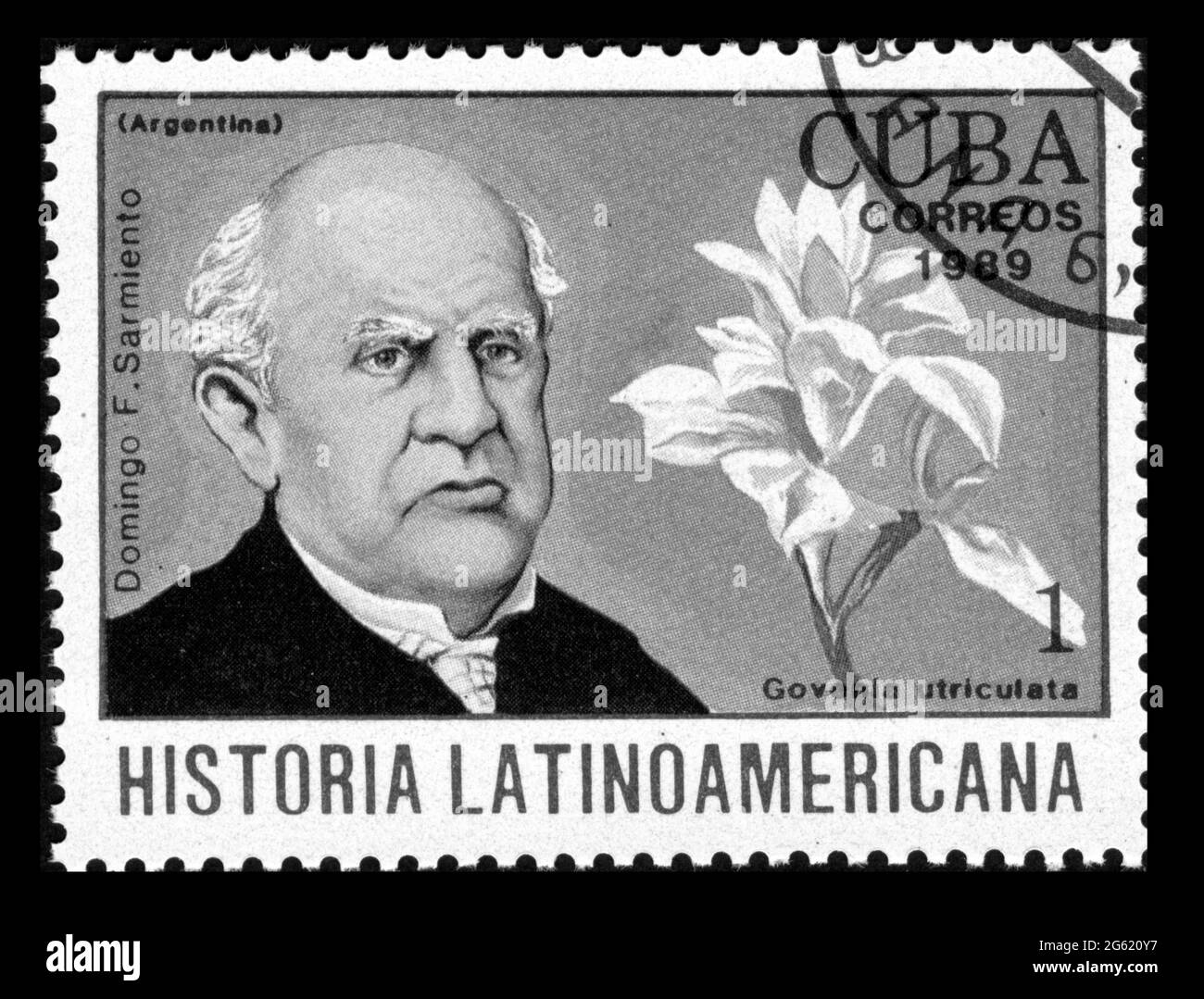 Stamp print in Cuba, 1989,history of latin america Stock Photo Alamy