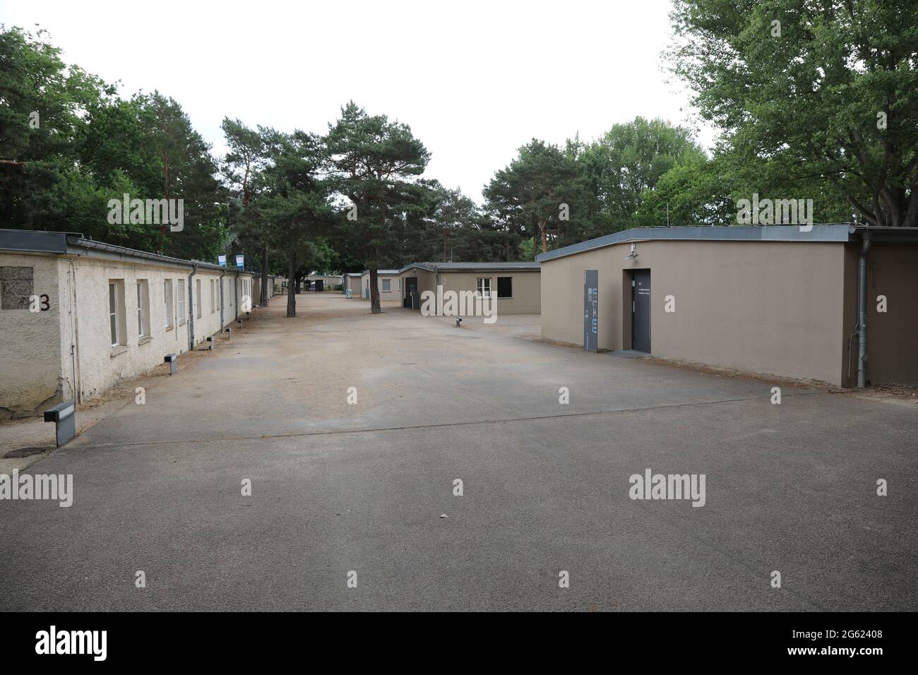 Das Dokumentationszentrum NS-Zwangsarbeit befindet sich im Berliner Ortsteil Niederschöneweide im Bezirk Treptow-Köpenick. Es dokumentiert das Schicks Stock Photo