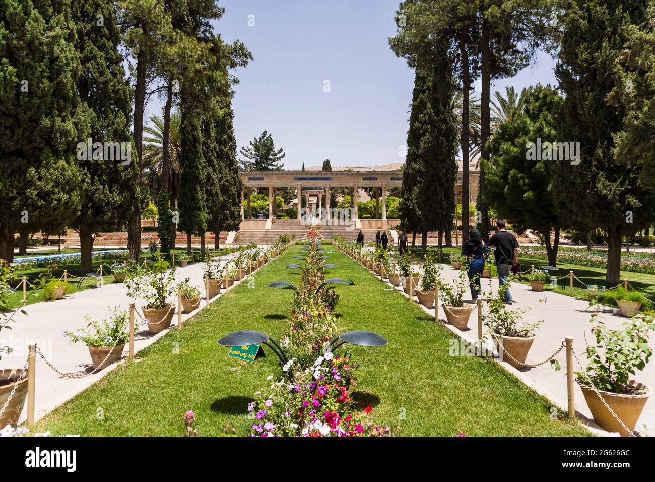 Tomb of Hafez, Hafez was a Persian poet, 14th century, Shiraz, Fars Province, Iran, Persia, Western Asia, Asia Stock Photo