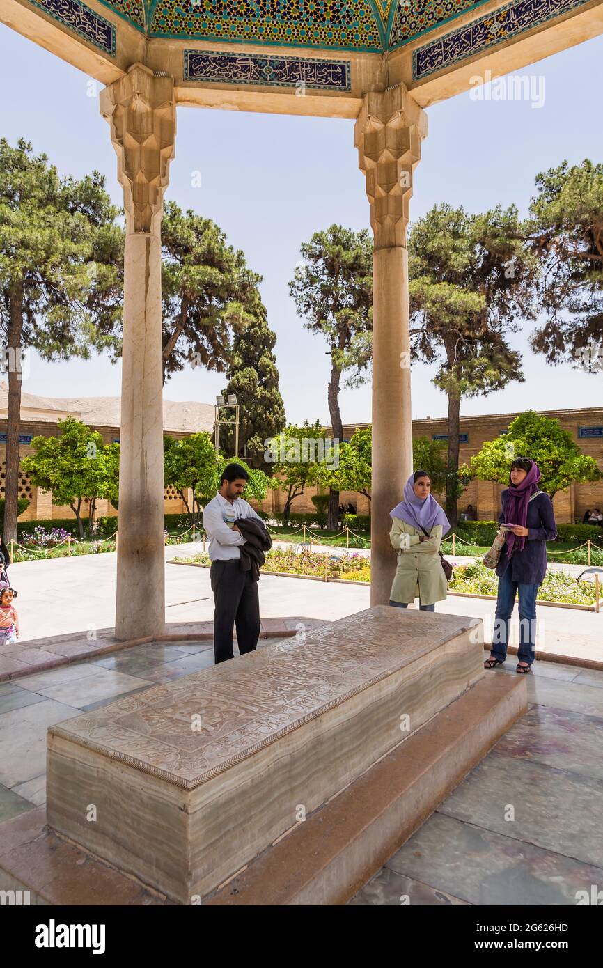 Tomb of Hafez, Hafez was a Persian poet, 14th century, Shiraz, Fars ...