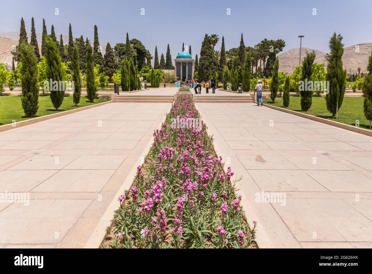 Tomb of Saadi, or Saadieh, was a Persian poet, 13th century, Shiraz, Fars Province, Iran, Persia, Western Asia, Asia Stock Photo