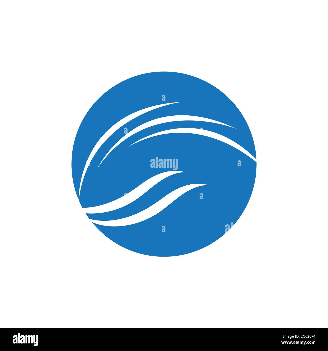 illustration of Water wave logo vector design Stock Vector