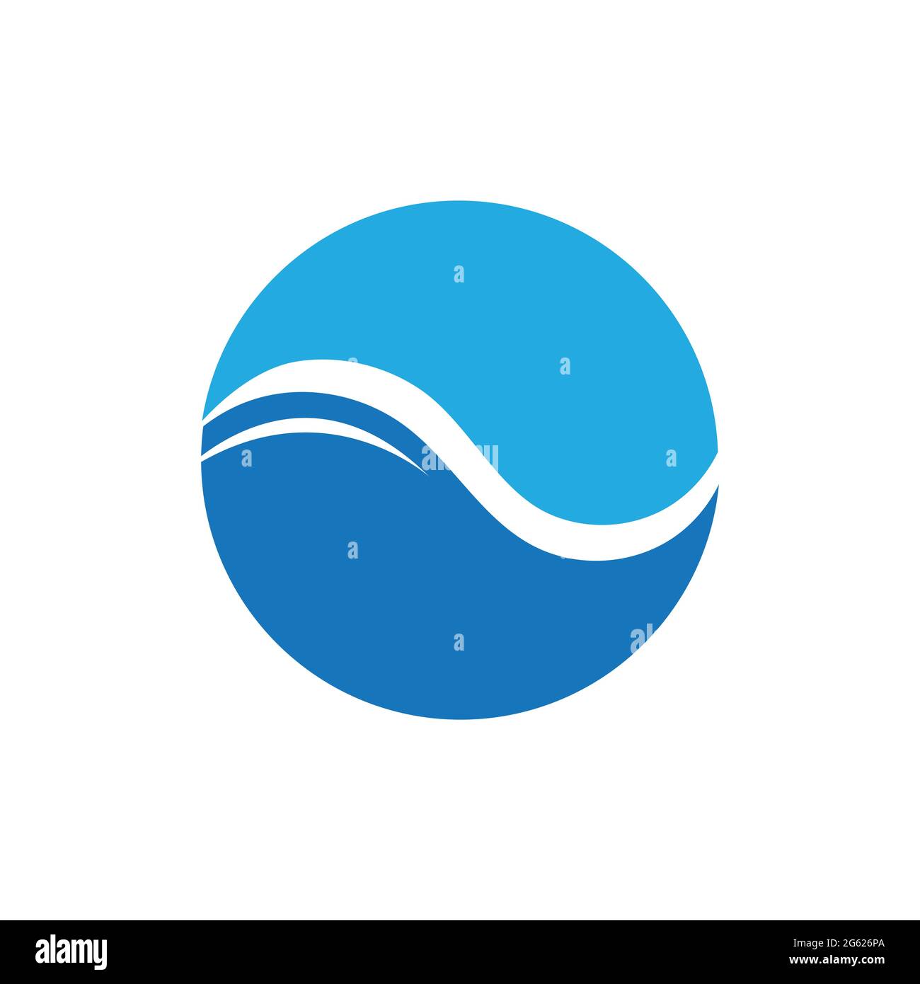 illustration of Water wave logo vector design Stock Vector