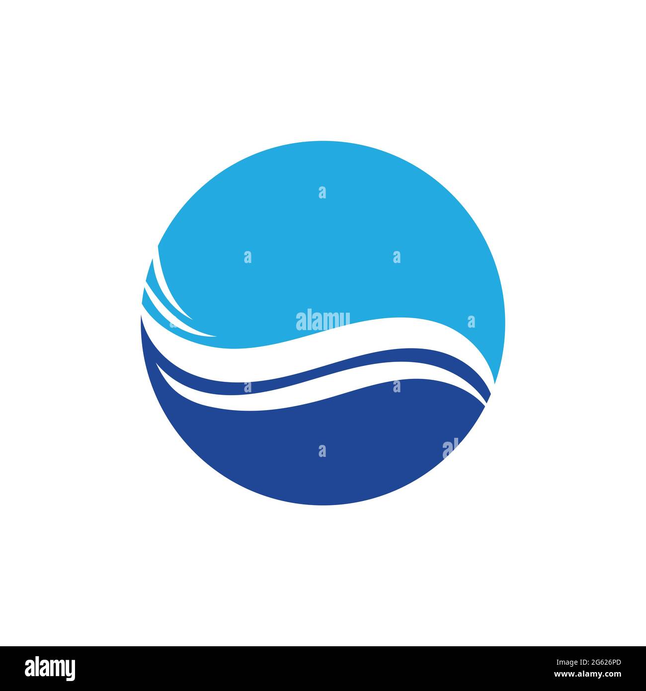 illustration of Water wave logo vector design Stock Vector