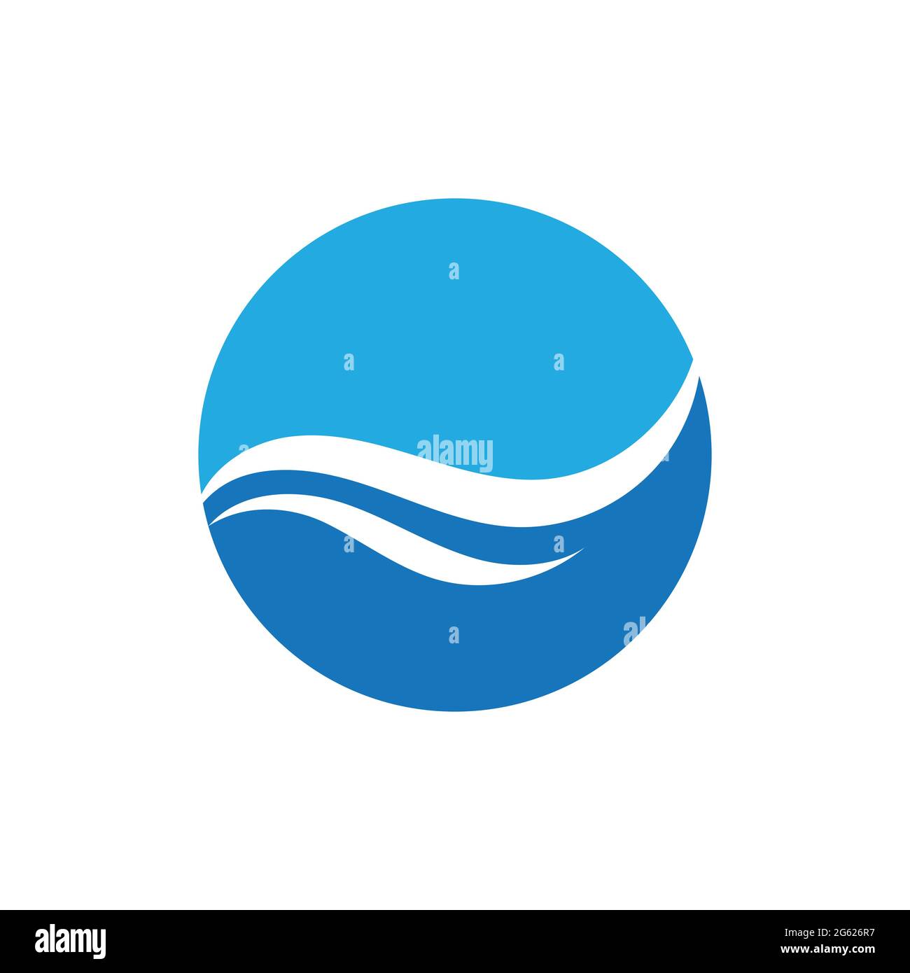 illustration of Water wave logo vector design Stock Vector